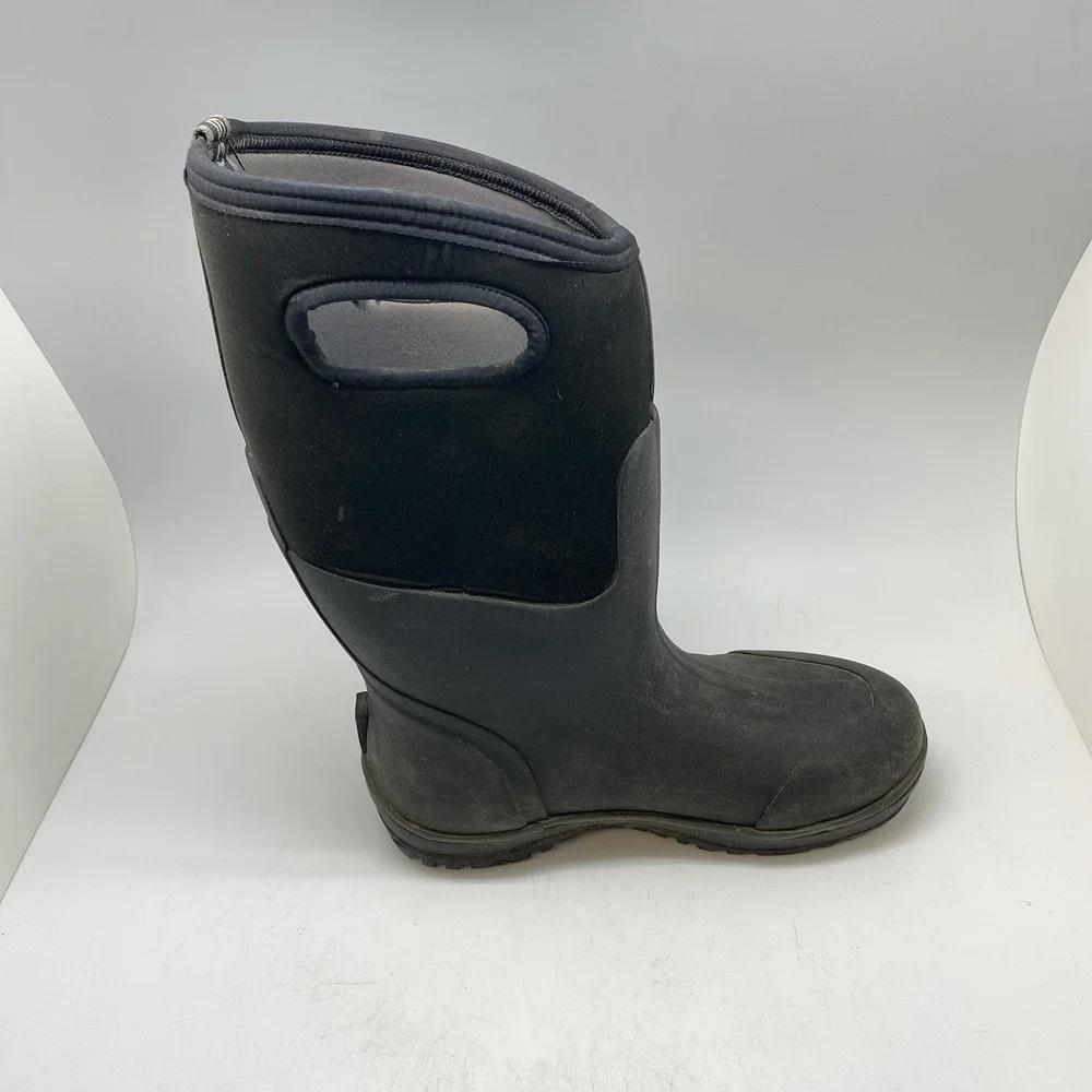 BOGS Ultra High Boots Mens 8 Black Waterproof Snow Boot Workwear Shoes 51377-001